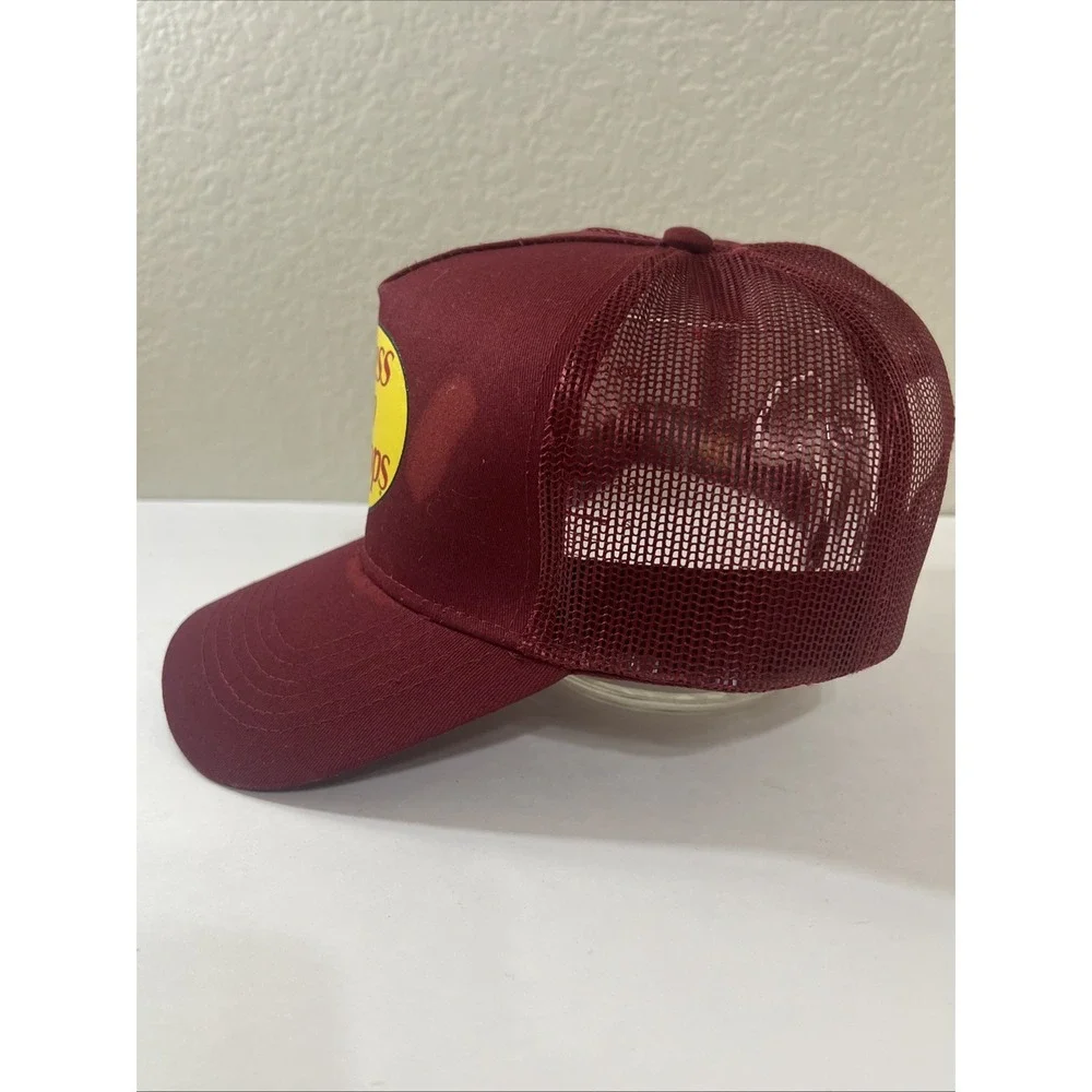 Bass Pro‎ Shops Hat Cap Snap Back Adjustable Maroon Trucker Fishing Outdoor